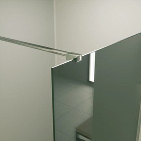 Mueller Slimline inloopdouche 80cm rookglas anti-kalk inclusief chroom profiel & stang