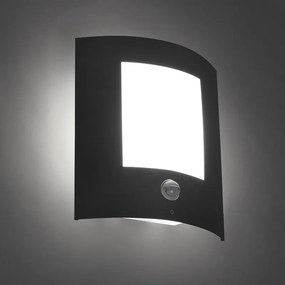 Buitenwandlamp antraciet met bewegingssensor IP44 - Emmerald 1