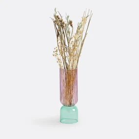 Vaas in gekleurd glas H28 cm, Tuvia