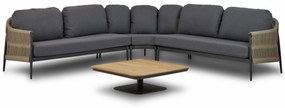 Hoek loungeset 5 personen Aluminium/Rope Taupe  Coco Romeo/Ralph