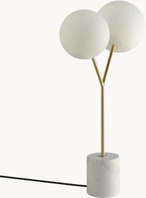 Vloerlamp Yvette op een marmerlook voetstuk