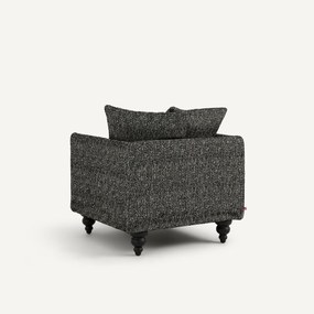 Fauteuil in badstof, LAZARE