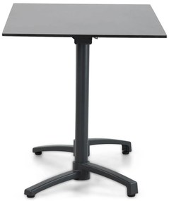Dining Tuintafel rechthoekig inklapbaar 140 x 70 cm Aluminium Grijs Marano