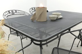 Royal Garden Elegance stapelbare tuinset strekmetaal 160x90 cm.