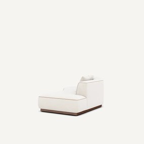 Rechte halve zetel in chenille fluweel, JACOPO