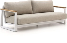 Loungebank Tuin Bellagio   | Aluminium | 3 personen | Tuinbank Wit | 209cm | Incl. kussens | Kees Smit Tuinmeubelen