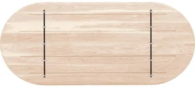 Goossens Excellent Eettafel Floyd, Semi rond 240 x 100 cm