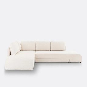 Omvormbare hoekbank in bouclette, Gina