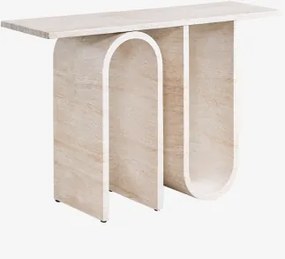 Buitenconsole In Cement Met Travertijnlook Ceravi Look Travertino - Sklum