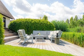 Hoek loungeset 6 personen Aluminium Wit Santika Furniture Santika Cinta