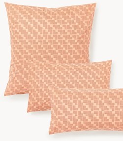 Katoenen perkal kussenhoes Inki met geometrische print