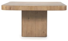 Eleonora Harmonie Robuuste Eettafel Bruin Eiken Vierkant - 140 X 140cm.