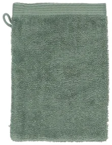Washandje, Recycled katoen, Groengrijs, 15 x 21 cm