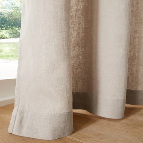 Linnen gordijn afgewerkt met verdekte lussen, Elba