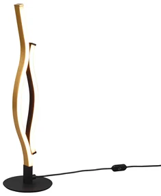 Design tafellamp zwart met goud incl. LED dimbaar - Blaze Design Binnenverlichting Lamp
