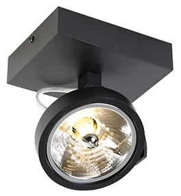 Design plafondSpot / Opbouwspot / Plafondspot zwart draai- en kantelbaar - Go Modern G9 rond Binnenverlichting Lamp