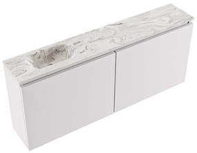 Mondiaz Ture DLux toiletmeubel 120cm cale met wastafel glace links met kraangat