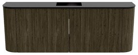 Mondiaz Joya 115cm toiletmeubel ronding links/rechts shadow met wastafel faye midden 1 kraangat urban