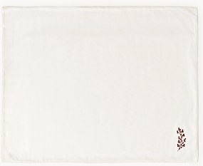 Geborduurde kerstplacemats Torry, 2-delig