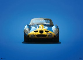 Kunstdruk Ferrari 250 GTO - Blue - Targa Florio - 1964, Automobilist