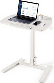 VEVOR in hoogte verstelbaar computerbureau 650x480x(740-1090)mm, metalen frame, MDF-blad, 0-90° kantelbaar, draagvermogen 15 kg, zwenkwielen met 2 remmen, zit-sta bureau voor thuiswerkplek