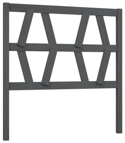 vidaXL Hoofdbord 81x4x100 cm massief grenenhout grijs