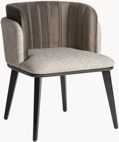 Gestoffeerde eetkamerstoel Labege met armleuningen