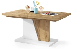 Mazzoni GRAND NOIR gouden eiken / zwart, uitschuifbare tafel