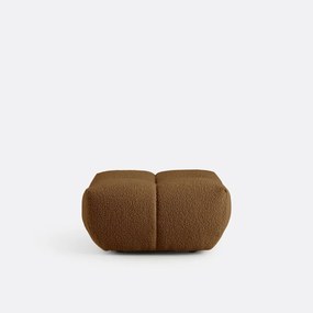 Poef, dikke bouclé stof, L83 cm, Nuria