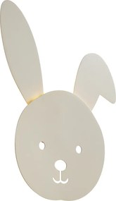 Kinder wandlamp beige incl. LED 3-staps dimbaar - Benny the Bunny