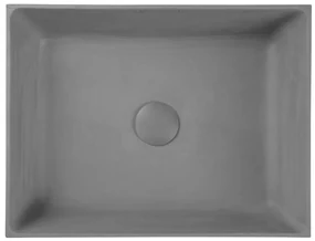 Sapho Formigo betonnen wastafel 47.5x13x36.5cm grijs