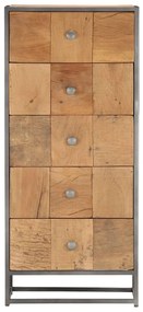 vidaXL Ladekast 45x30x100 cm massief gerecycled hout