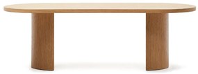 Kave Home Nealy Ovale Eettafel Eikenfineer 240 X 100 Cm - 240 X 100cm.