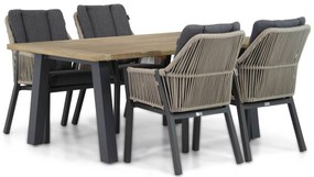 Tuinset 4 personen 180 cm Rope Taupe Lifestyle Garden Furniture Verona/Glasgow