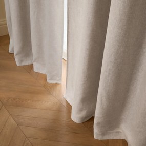 Verduisteringsgordijn van gewassen linnen, verborgen lipjes, Private