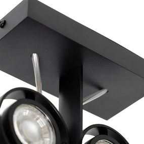 Moderne spot zwart 2-lichts - Master 50