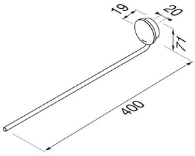 Geesa Opal handdoekrek 1 arm zwart