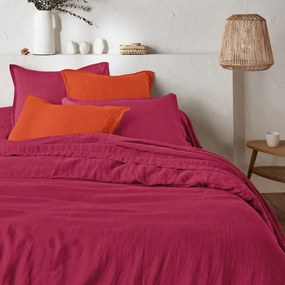 Hoeslaken in gewassen linnen, omslag 35 cm, Linot