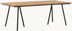 Tuintafel Chan met acaciahouten tafelblad, 200 x 100 cm