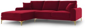 4.5-zitshoekbank Madara links velvet | Mazzini Sofas