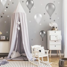 INSPIO Zelfklevende ballonnen in Noorse stijl in grijze kleur