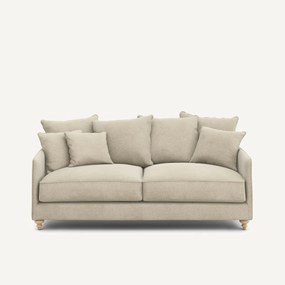 3-zits slaapbank van linnen fluweel, LAZARE