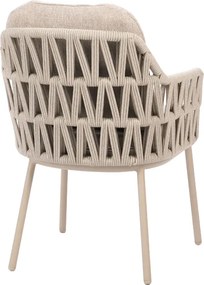 Taste by 4 Seasons Santino tuinstoel Latte Tuinstoel   beige weerbestendig