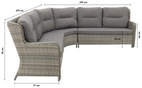 Sandigo lounge dining set met bijzetbank