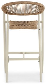Barstoel Aluminium/rope Taupe-naturel-bruin De Laan Granada