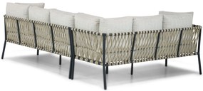 Dining Loungeset 6 personen Aluminium/rope Grijs  Lifestyle Garden Furniture Cordani