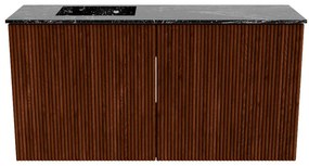 Mondiaz Joya DLux 80cm toiletmeubel ruby met wastafel faye links zonder kraangat lava