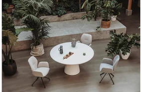 Goossens Eettafel Stone, Rond 150 x 150 cm