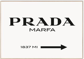 Ingelijste poster Prada