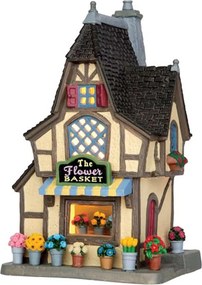 Lemax - 'The Flower Basket' - Verlicht gebouw - Exclusief adapter